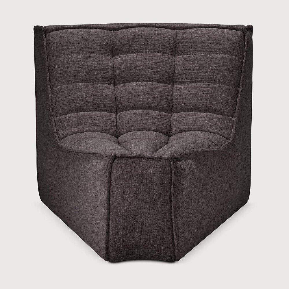 N701 45° Round Corner Sofa - Dark Grey