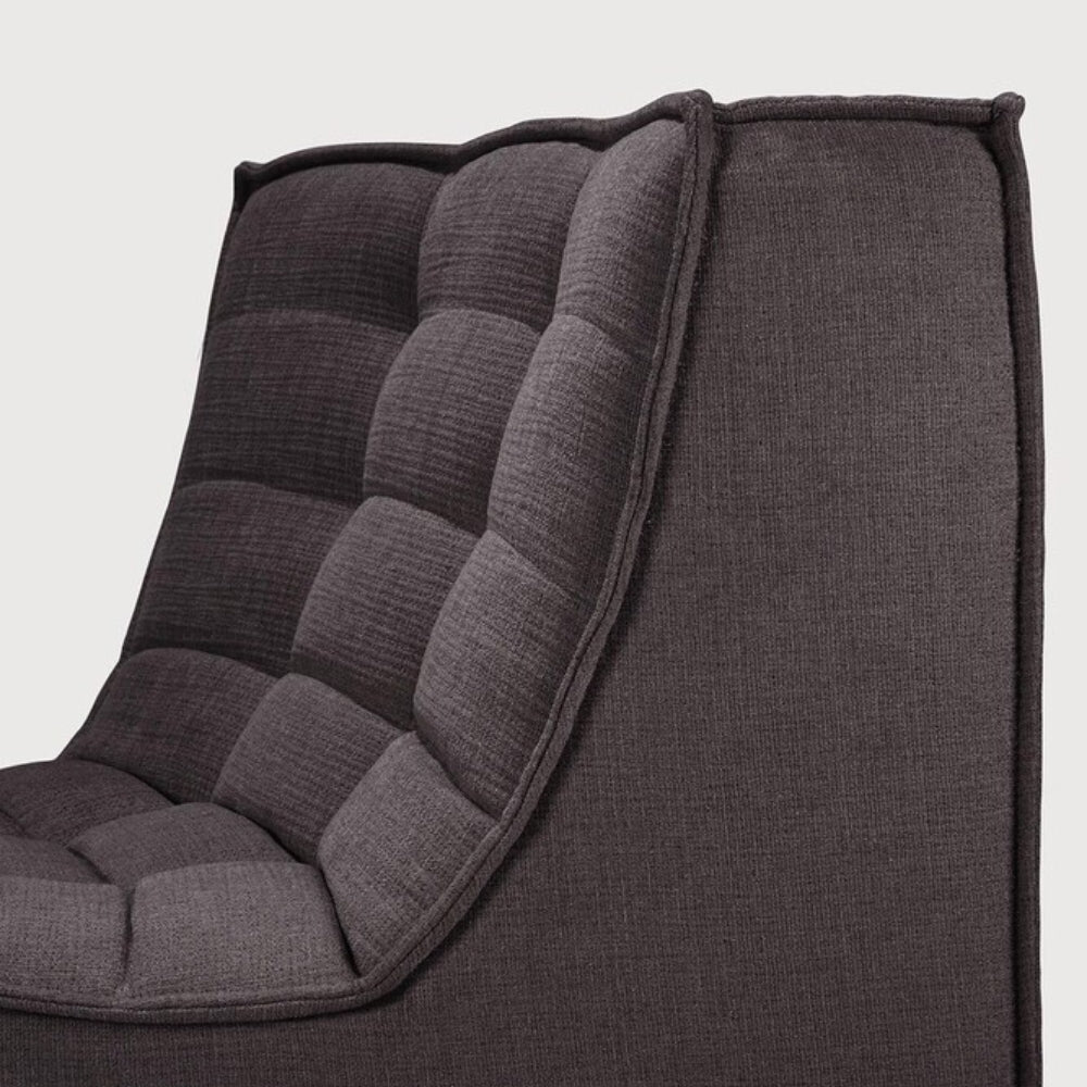 N701 45° Round Corner Sofa - Dark Grey