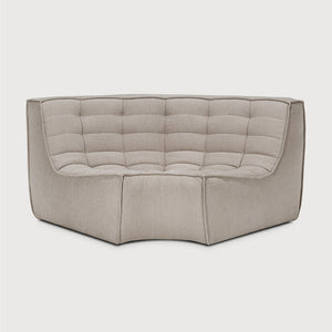 N701 Corner Round Sofa - Ecru