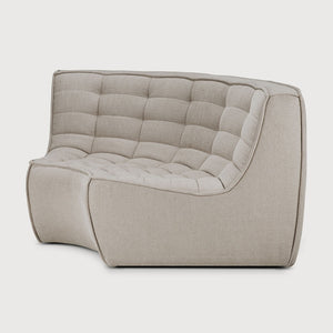 N701 Corner Round Sofa - Ecru