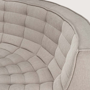 N701 Corner Round Sofa - Ecru