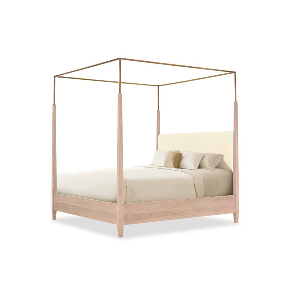 Century Furniture Cadence Metal Canopy Poster Bed King Decor House Furniture Sand Cerused King