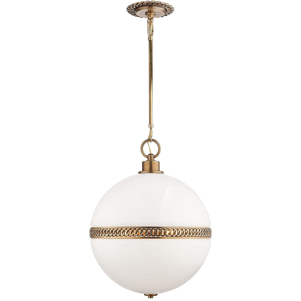 Ralph Lauren Hendricks Large Globe Pendant Home Natural Brass One Size 520396
