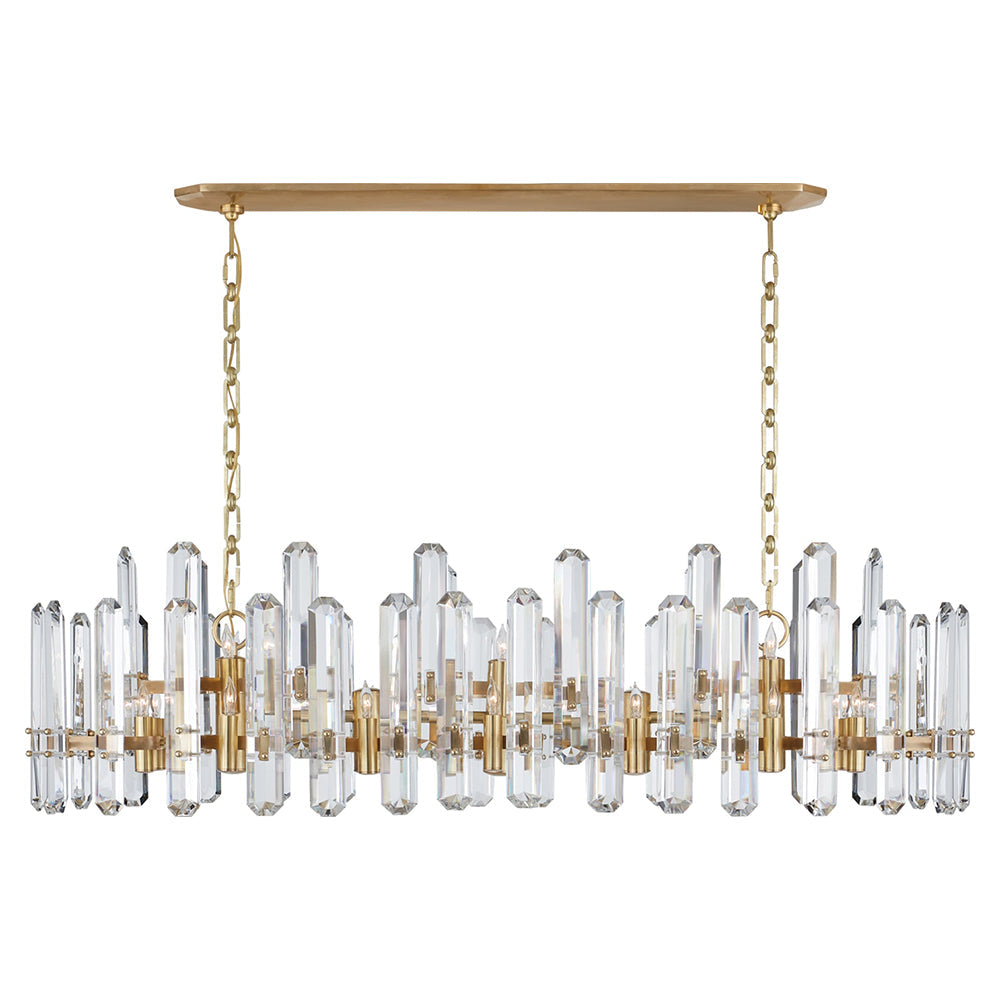 AERIN Bonnington Large Linear Chandelier Decor House Furniture