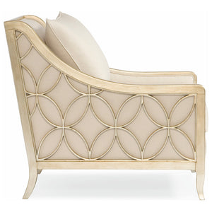 Social Butterfly Silver Arm Chair